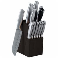 Oster Baldwyn 14 Piece Cutlery Block Set Brushed Satin 93581985M