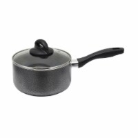Oster 75664.02 2.5 qt. Aluminum Sauce Pan with Lid, Charcoal Grey