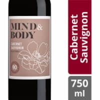 Mind & Body Cabernet Sauvignon Low Alcohol & Low Calorie California Red Wine 750 ml Perspective: Main