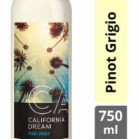 California Dream Pinot Grigio White Wine Bottle