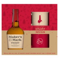 Maker's Mark Kentucky Straight Bourbon Whisky with Mugs Perspective: Main