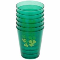 Chef Craft Plastic Shamrock Shot Glass - Green Perspective: Main
