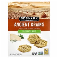Sesmark Brown Rice Snack Crackers Parmesan Herb - 3.5 oz (100 g) Perspective: Main