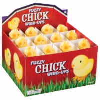 Toysmith 9068477 Plastic Fuzzy Chick Wind Up Toy, Yellow - Pack of 24 Perspective: Main