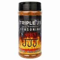 Triple J's All Purpose Spicy Seasoning Beef Pork Poultry Fish Gluten Free 10.5oz