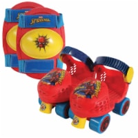 PlayWheels Marvel Spider-Man Kids Roller-skates with Knee Pads Perspective: Main