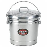 Behrens 10 Gal. Galvanized Locking Lid Trash Can with Lid 6110