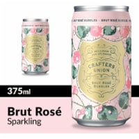 Crafters Union Bubbles Brut Rose Wine Can Perspective: Main