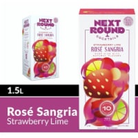 Next Round Cocktails Strawberry Lime Sangria Rose Wine Premixed Cocktail Box Perspective: Main