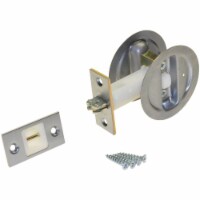 Johnson Hardware Satin Nickel Privacy Pocket Door Lock 152115P1