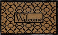 Mohawk Home Oriented Pattern Welcome Doormat - Black Perspective: Main