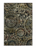 Mohawk Home Stained Glass Area Rug - Onyx Perspective: Main