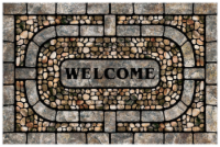 Mohawk Garden Pebble Welcome Doormat - Gray Perspective: Main