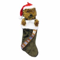 Kurt Adler Star Wars Chewbacca Plush Head Stocking, 20-Inch