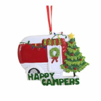 Holiday Ornament Happy Campers Polyresin Christmas Tree Travel W8204