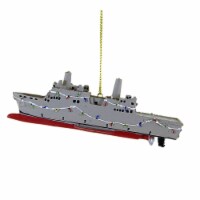 Holiday Ornament U.S. Navy™ Ship Polyresin Military Christmas Na2163
