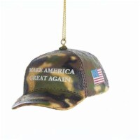 Kurt Adler D3483 Camouflage Make America Great Again Hat Ornament