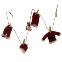 Holiday Ornament Santa Suit Novelty Garland Laundry Clothes Pin Christmas G0154