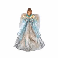 Kurt S. Adler UL 10-Light Silver and Blue Angel Treetop, 16