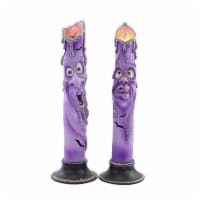 Halloween Ghost Face Led Candle Polyresin Battery Operated Hw1790