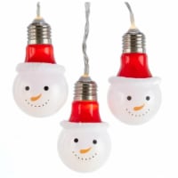Christmas Snowmen Head Led Light Set Plastic Battery Operated Usb Jel0911