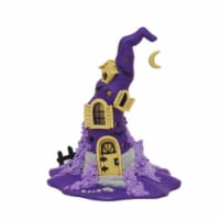 Kurt Adler  10.43 in. Claydough LED Witch Hat Table Halloween&#44; Purple