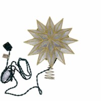 Kurt S. Adler 12-Point Capiz Gold Star Christmas Treetop, 9
