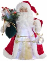 Kurt S. Adler Kurt Adler 12-Inch CUL Fiber Optic LED Santa Treetop Tree Topper, Multi