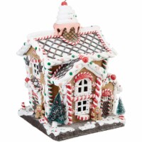 Kurt S. Adler Battery-Operated Light-Up Gingerbread House Table Piece, 14