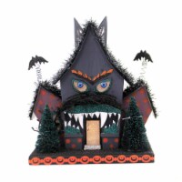 Halloween Monster Light-Up House Paper Fangs Battery Operated Bats Hw1817