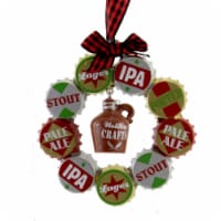 Holiday Ornament Ipa Bottle Cap Wreath Dad Pale Ale Stout Lager Beer A2003