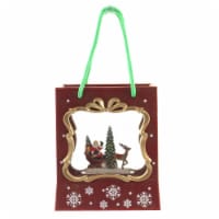 Christmas Light Up Gift Bag Water Table Plastic Santa Sleigh Reindeer Jel1402