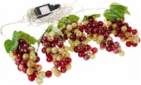 Kurt Adler B/O Novelty Lights, 5 Grape Clusters, 100 LED Lights, Multi, 12'