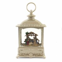 Christmas Nativity Led Water Lantern Plastic Manger Jesus Joseph Mary Jel0153