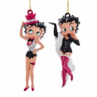 Holiday Ornament Showgirl Betty Boop Plastic Christmas Top Hat Garter Bb1211