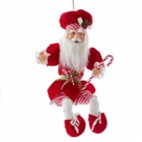 Christmas Kringle Claus Peppermint Chef Plastic Posable Candy Cane Kk0120