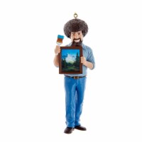 Kurt S. Adler Bob Ross With Framed Painting Ornament Perspective: Main