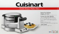 Cuisinart Double Belgian Waffle Maker - Silver/Black Perspective: Main