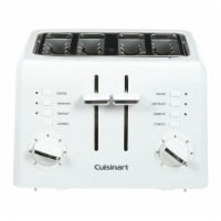Cuisinart CPT-142P1 4-Slice Compact Plastic Toaster, White Perspective: Main