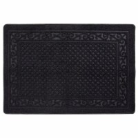 buyMATS 91-673-5402-03100045 31 x 45 in. Grand Impressions Scroll Trellis Mats, Black