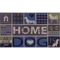 buyMATS 60-840-5406-01800030 18 x 30 in. Sculptures Home is Where Your Dog is Mats - Multi-Co