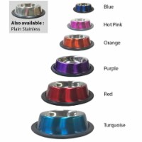 Valhoma 3357-RE-8 Non-Tip Bowl, Red - 8 oz