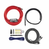 v8 SERIES 1,500-Watt Mini-ANL Amp Installation Kit with RCA Cables (4 Gauge, 1,500 Watts)