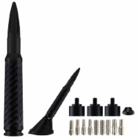 5.5-In. Billet Aluminum .50 Cal Replica Antenna Mast (Black Carbon Fiber)