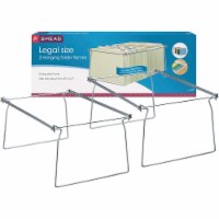 Smead Hanging Folder Frames - Legal - 23 -27  Long - Steel - Gray - 2 / Pack