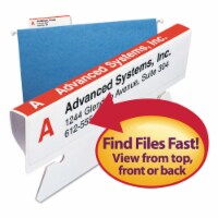 Smead Viewables Hanging Folder Tabs and Labels Refill 3 1/2 Inch Assorted 100/Pack 64910