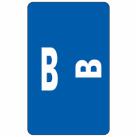 Smead™ LABEL,FLDR,LETTER-B,1C/PK 67172