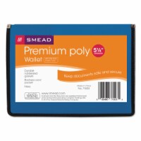Smead Poly Premium Wallets 5 1/4 Exp Letter Navy Blue 71503