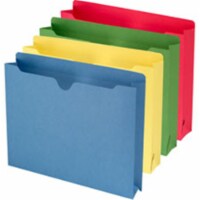 Smead  Reinforced Straight Cut Tab Colored File Jackets - Assorted