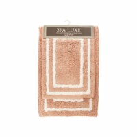 Spa Luxe 2-Piece Bath Rug Set, 17x23 & 20x30, Pattern and Color Options, Cotton with Latex